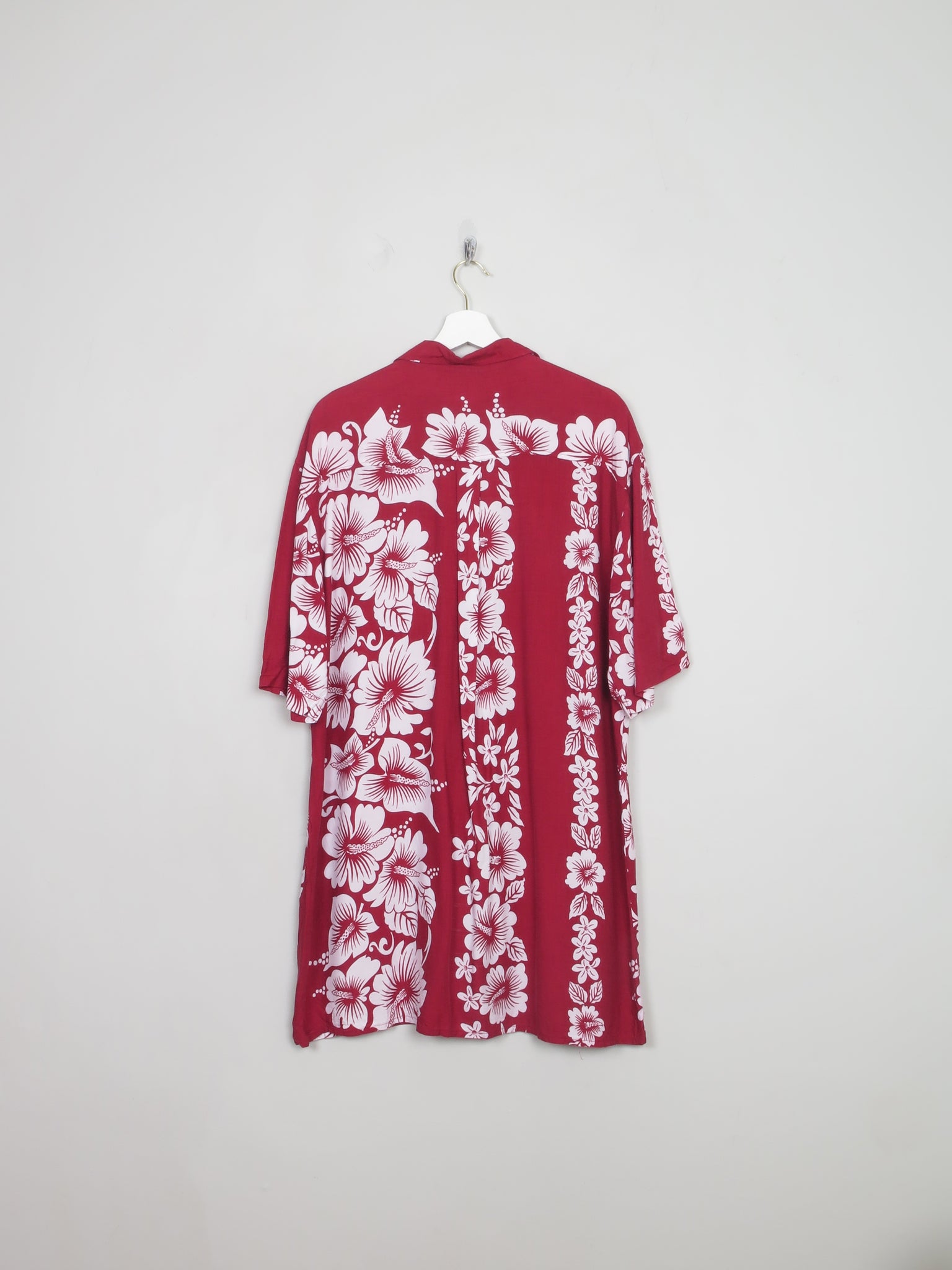 Men's Vintage Wine Hawaiian Shirt XL