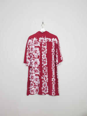 Men's Vintage Wine Hawaiian Shirt XL