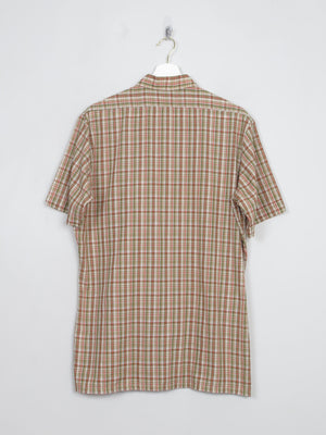Men's Vintage Check Shirt Short Sleeved M