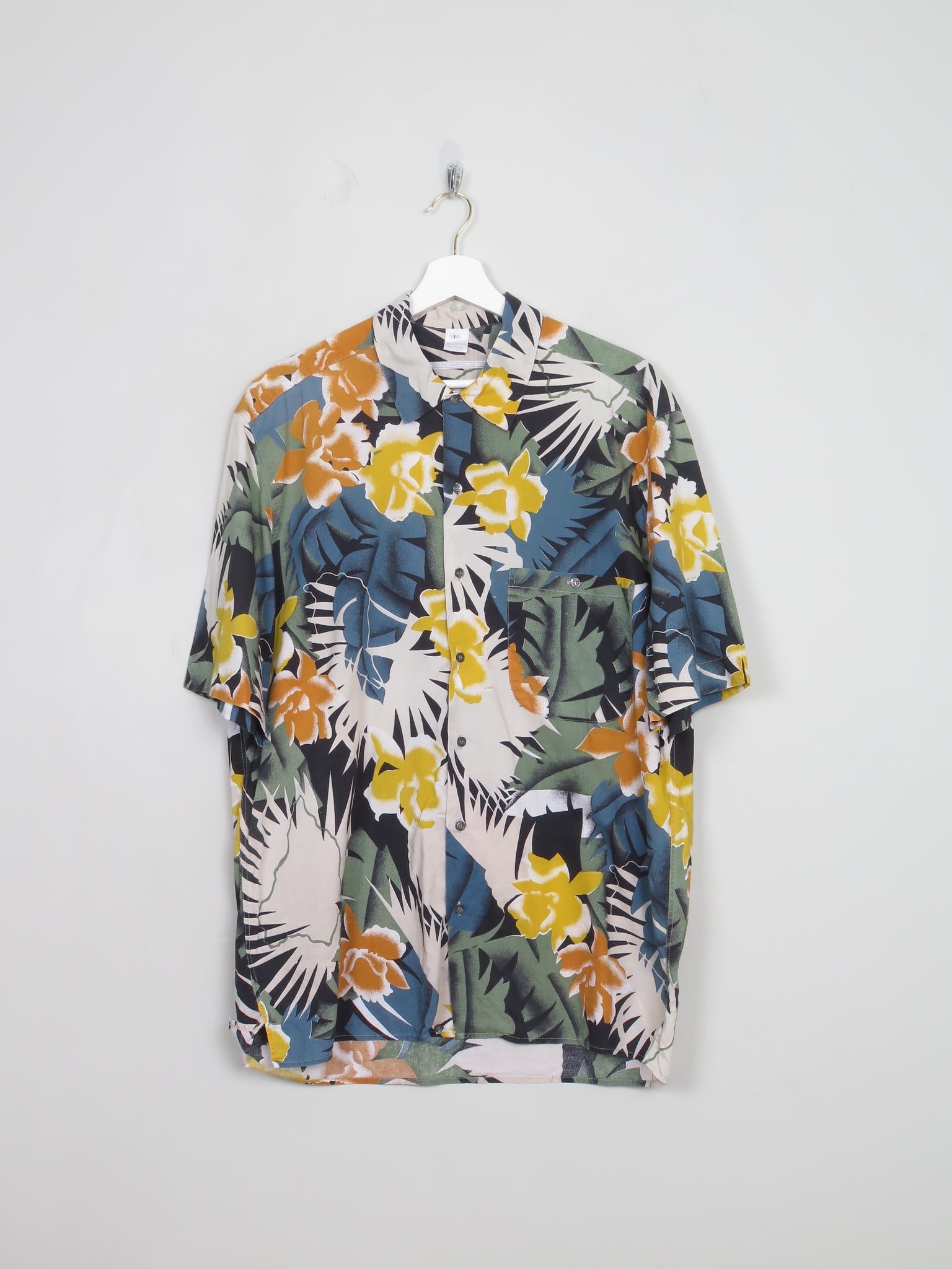 Men's Vintage Hawaiian Shirt L