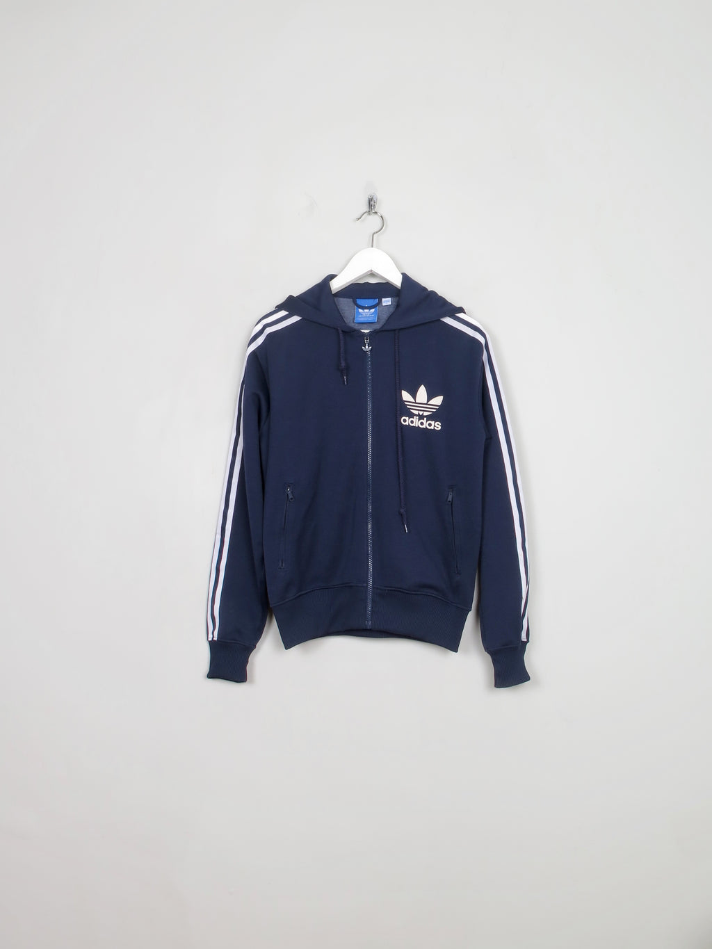 Men's Vintage Navy Track Hood Jacket S