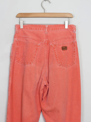 Vintage Orange  Wrangler Jeans 30"W 31'L - The Harlequin