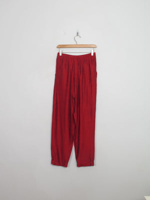 Women's Vintage Wine Trousers 8/10 - The Harlequin