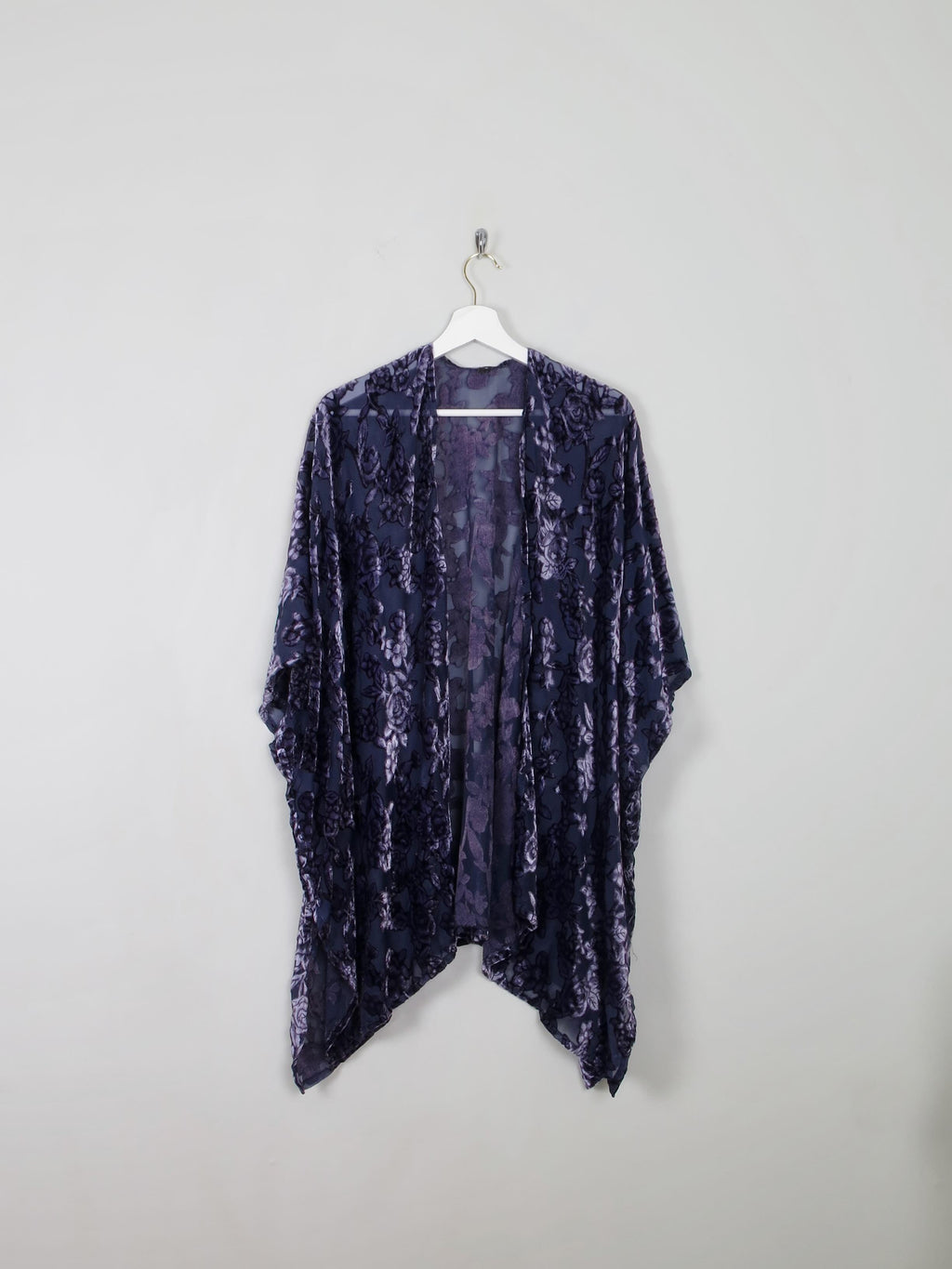 Devore Purple Vintage Jacket/Kimono - The Harlequin