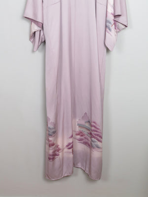 Vintage Silk Lilac Kimono S/M - The Harlequin
