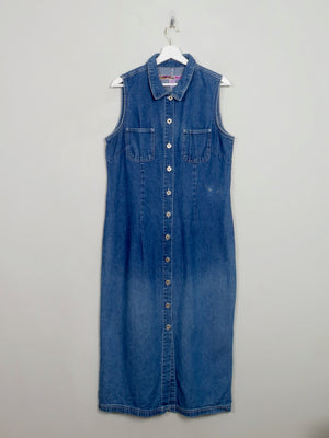 Vintage Blue Denim Long Dress 14