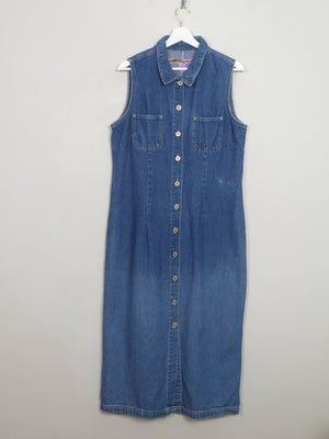 Vintage Blue Denim Long Dress 14