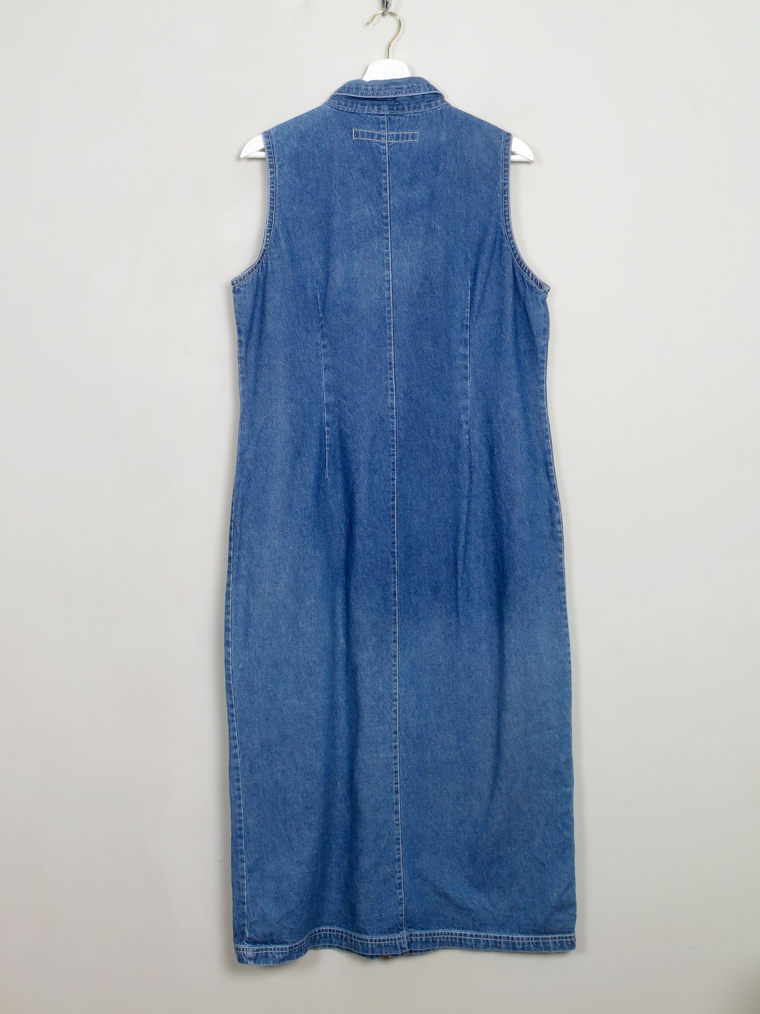 Vintage Blue Denim Long Dress 14