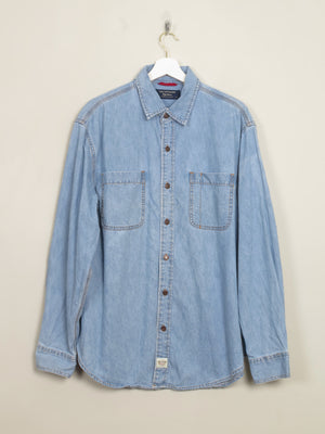 Vintage Levis Denim Blue Shirt L - The Harlequin