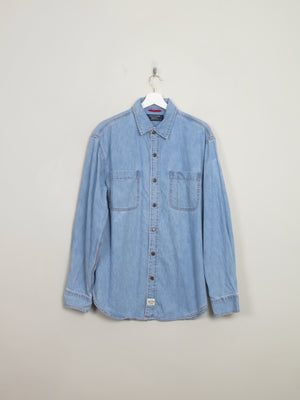 Vintage Levis Denim Blue Shirt L - The Harlequin