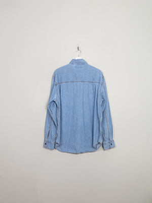 Vintage Levis Denim Blue Shirt L - The Harlequin