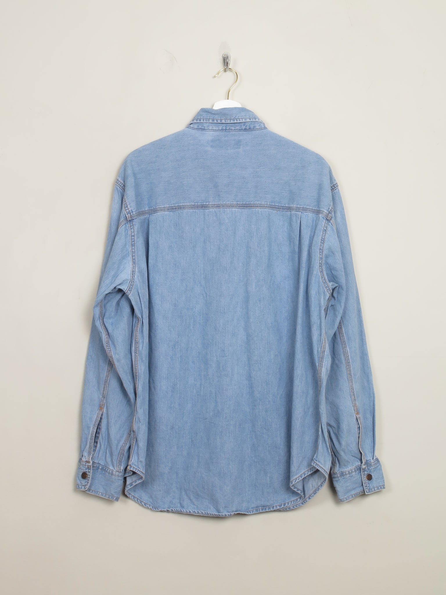 Vintage Levis Denim Blue Shirt L - The Harlequin