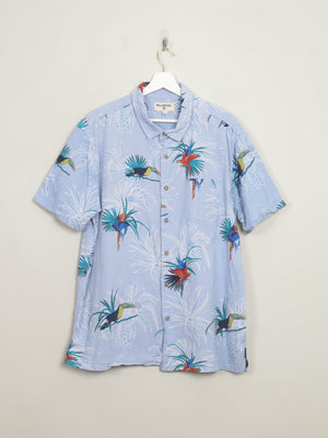 Men's Vintage Blue Hawaiian Billabong Shirt XL - The Harlequin