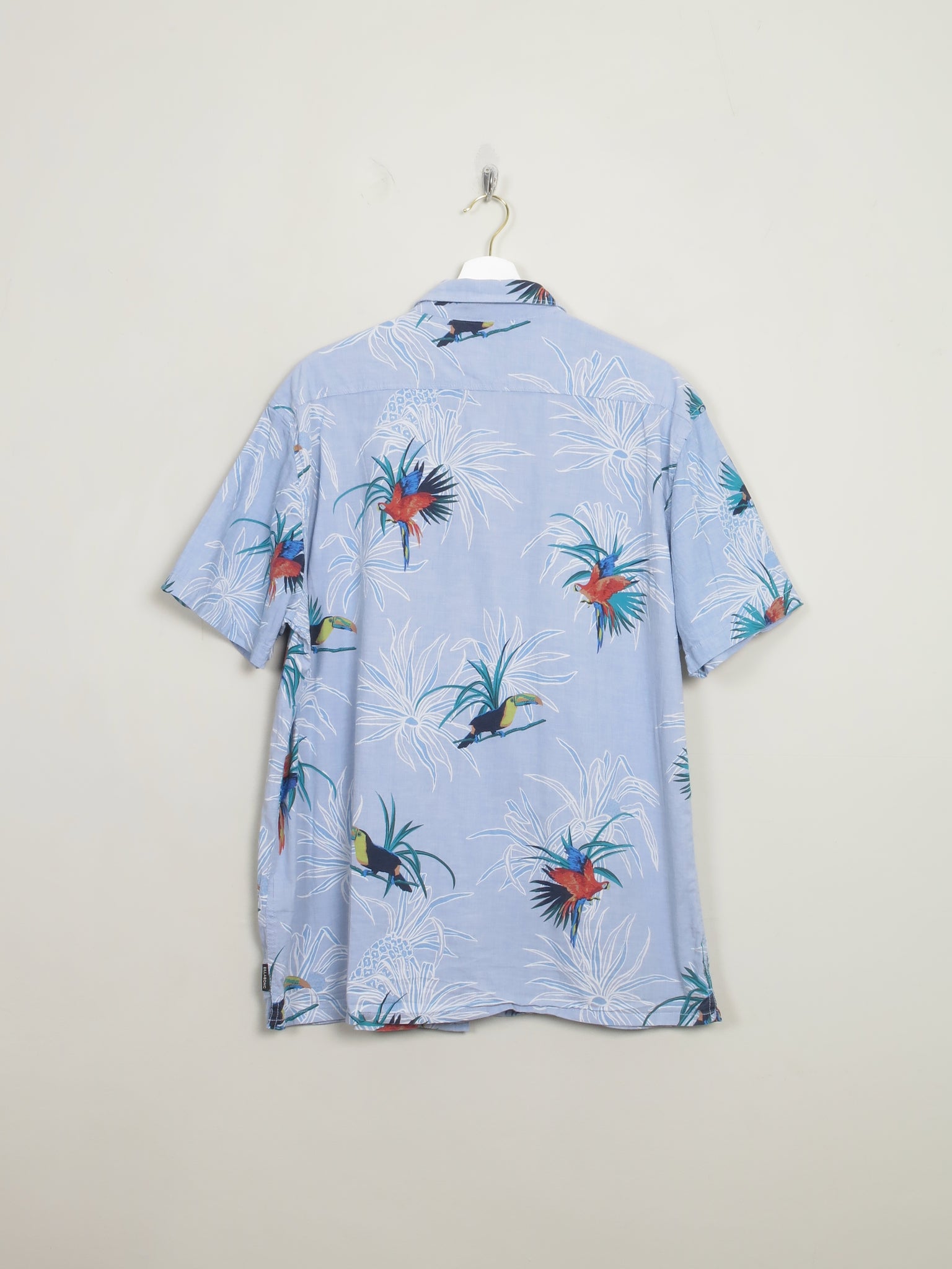 Men's Vintage Blue Hawaiian Billabong Shirt XL - The Harlequin