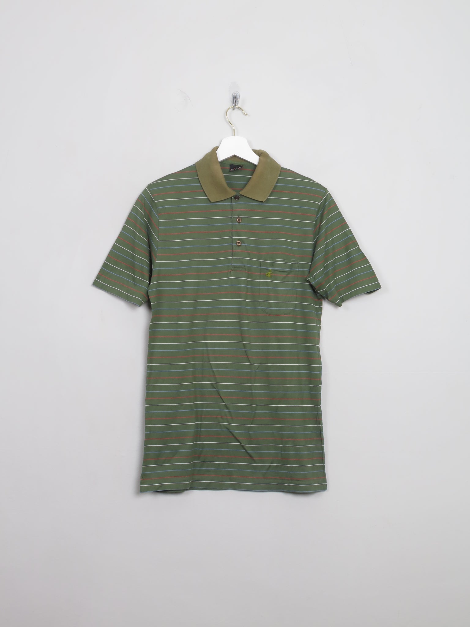 Men's Vintage Green Jockey Polo Top S/M