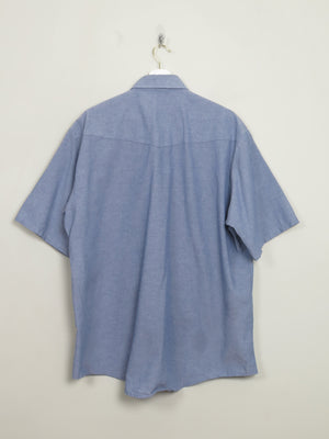 Men's Vintage Blue Work Shirt XL