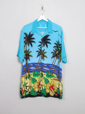 Men's Vintage Hawaiian Shirt L/XL - The Harlequin