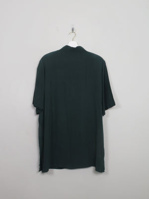 Vintage Green Silk Long Blouse XL - The Harlequin