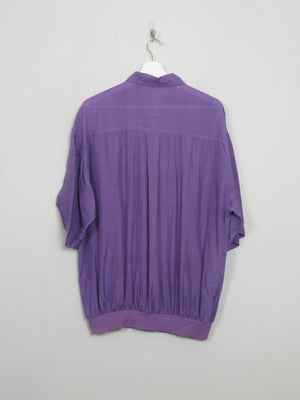 Men's Vintage Silk Short Sleeved Shirt M/L