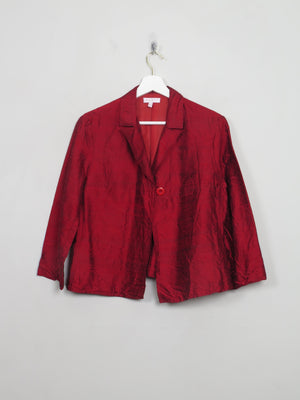 Women's Vintage Silk Wine Jacket S