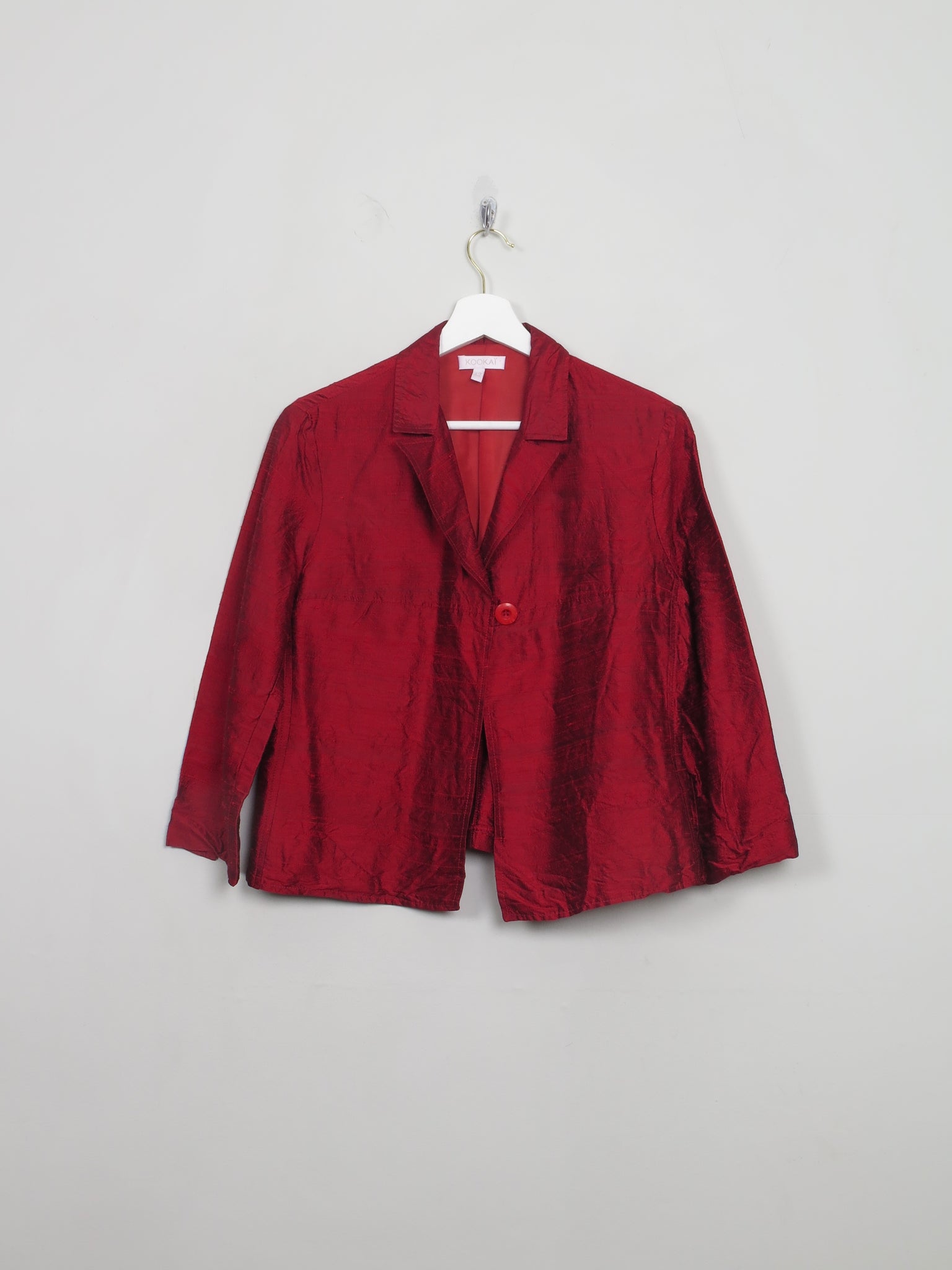 Women's Vintage Silk Wine Jacket S