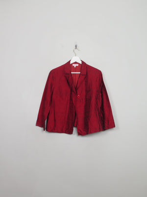 Women's Vintage Silk Wine Jacket S
