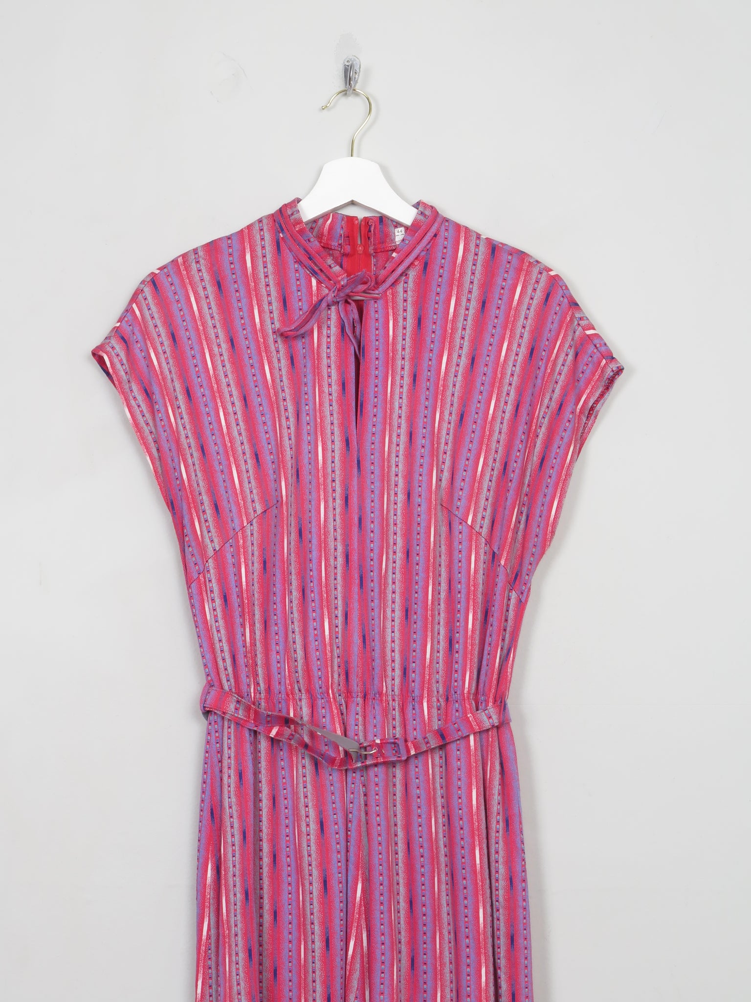 Vintage Printed 1970s Midi Dress 12/14 - The Harlequin