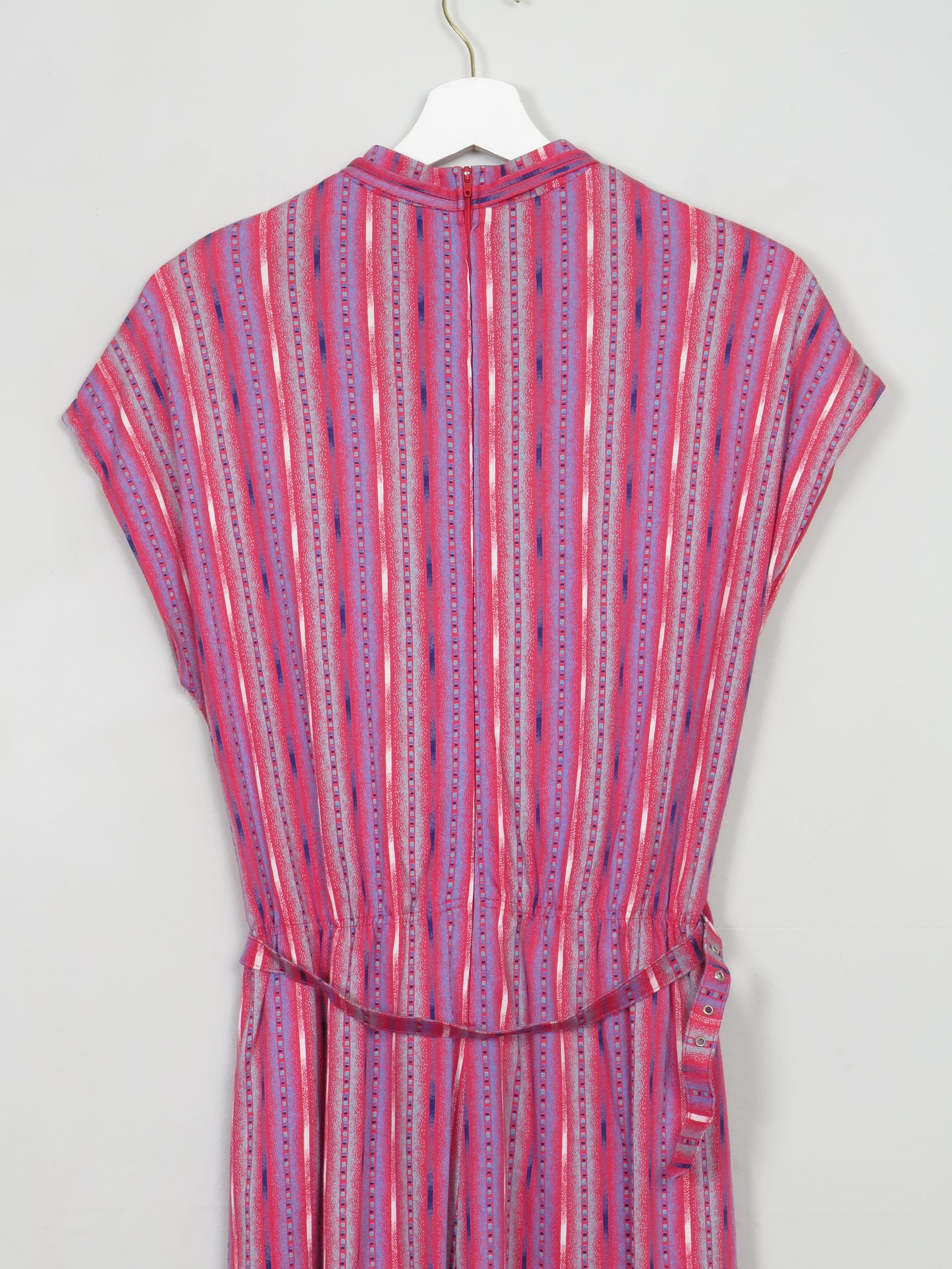 Vintage Printed 1970s Midi Dress 12/14 - The Harlequin
