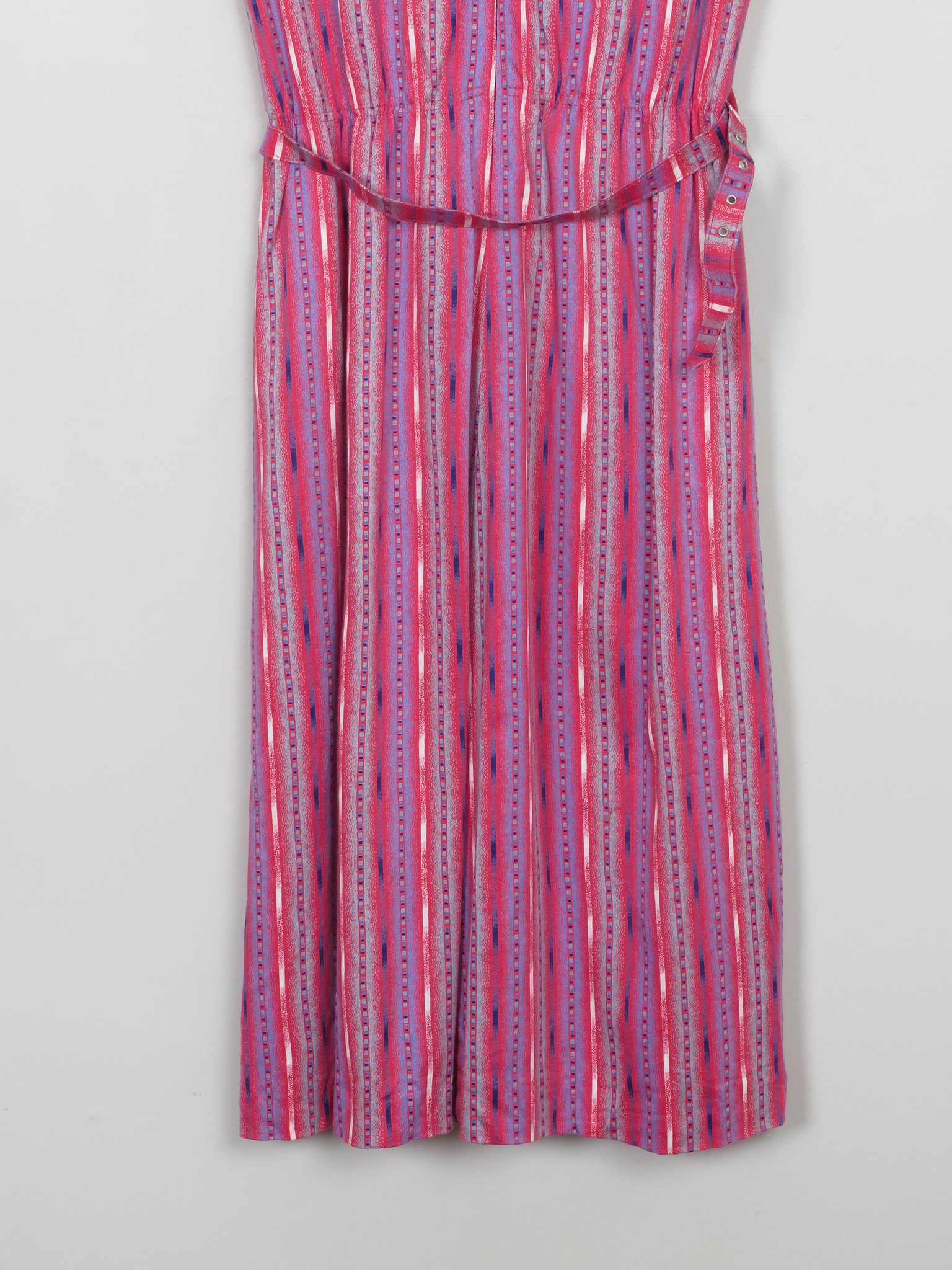 Vintage Printed 1970s Midi Dress 12/14 - The Harlequin