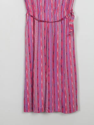 Vintage Printed 1970s Midi Dress 12/14 - The Harlequin
