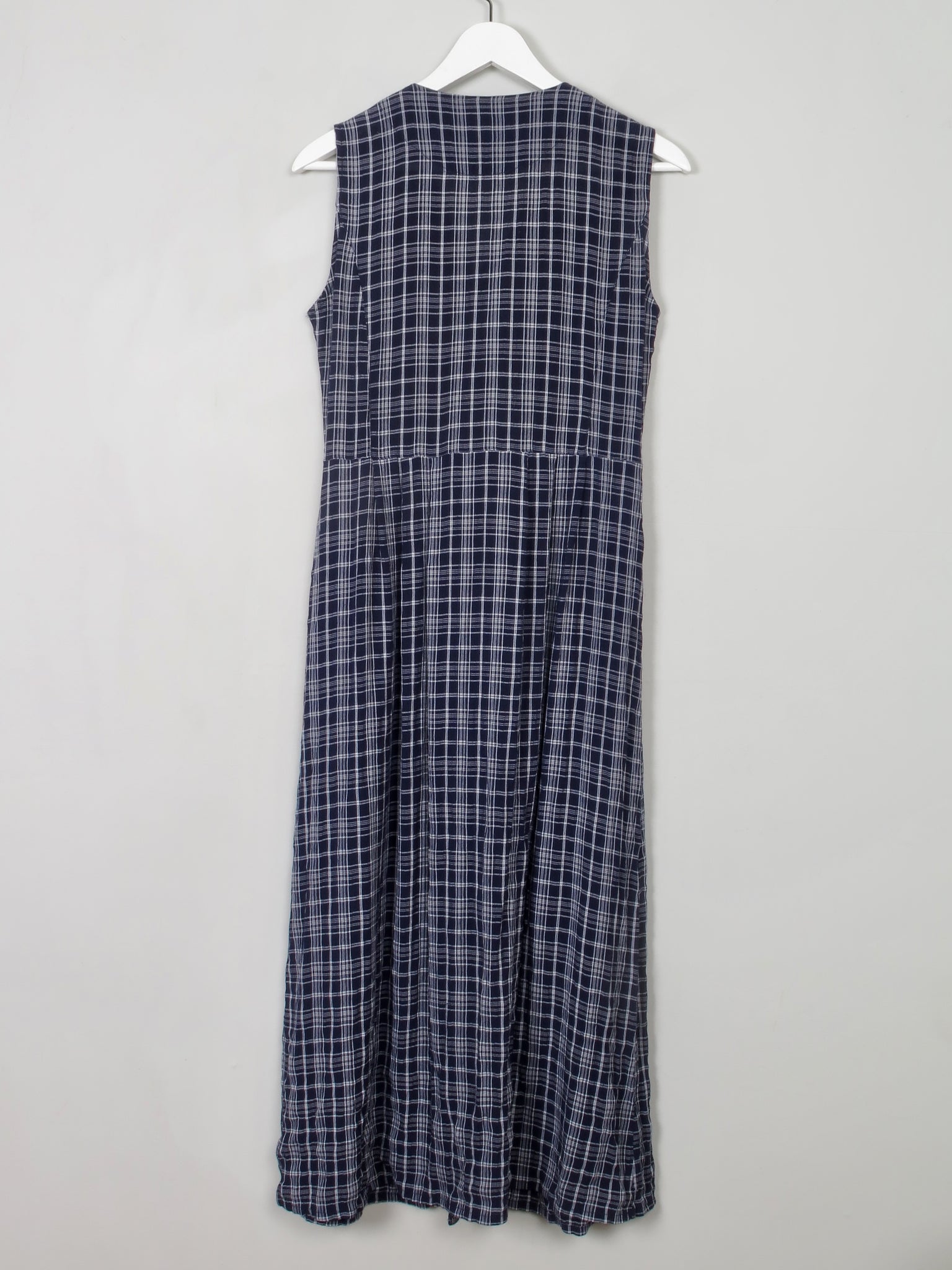Vintage Navy & White Button Down 90s Dress S - The Harlequin