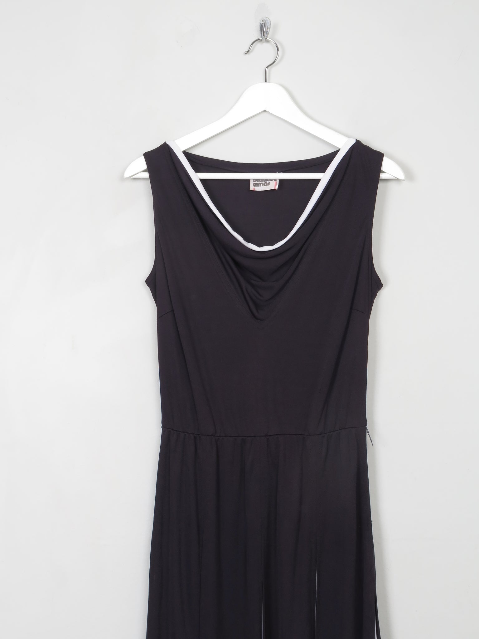 Vintage Black Jersey Claudie Amos Midi Dress XS/S - The Harlequin
