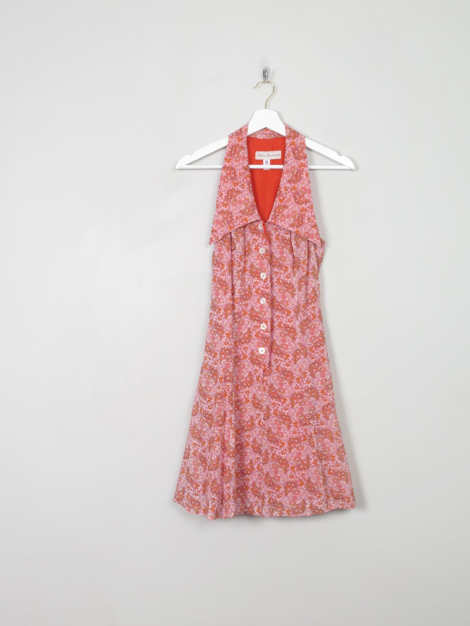 Vintage Pink Paisley Mini Dress XS - The Harlequin