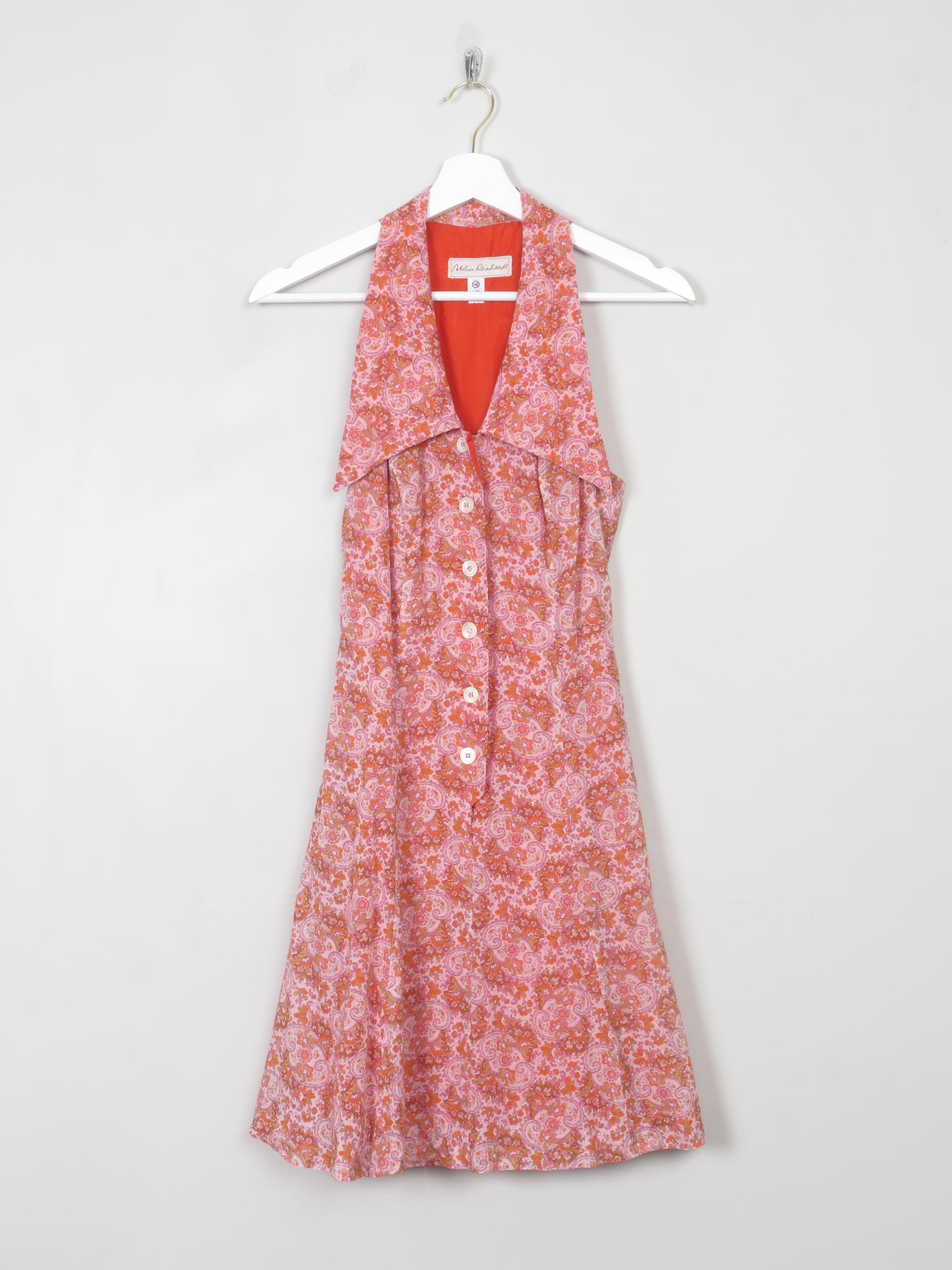 Vintage Pink Paisley Mini Dress XS - The Harlequin
