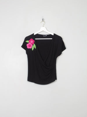 Women's Vintage Black Ronen Chen Tshirt S/M - The Harlequin