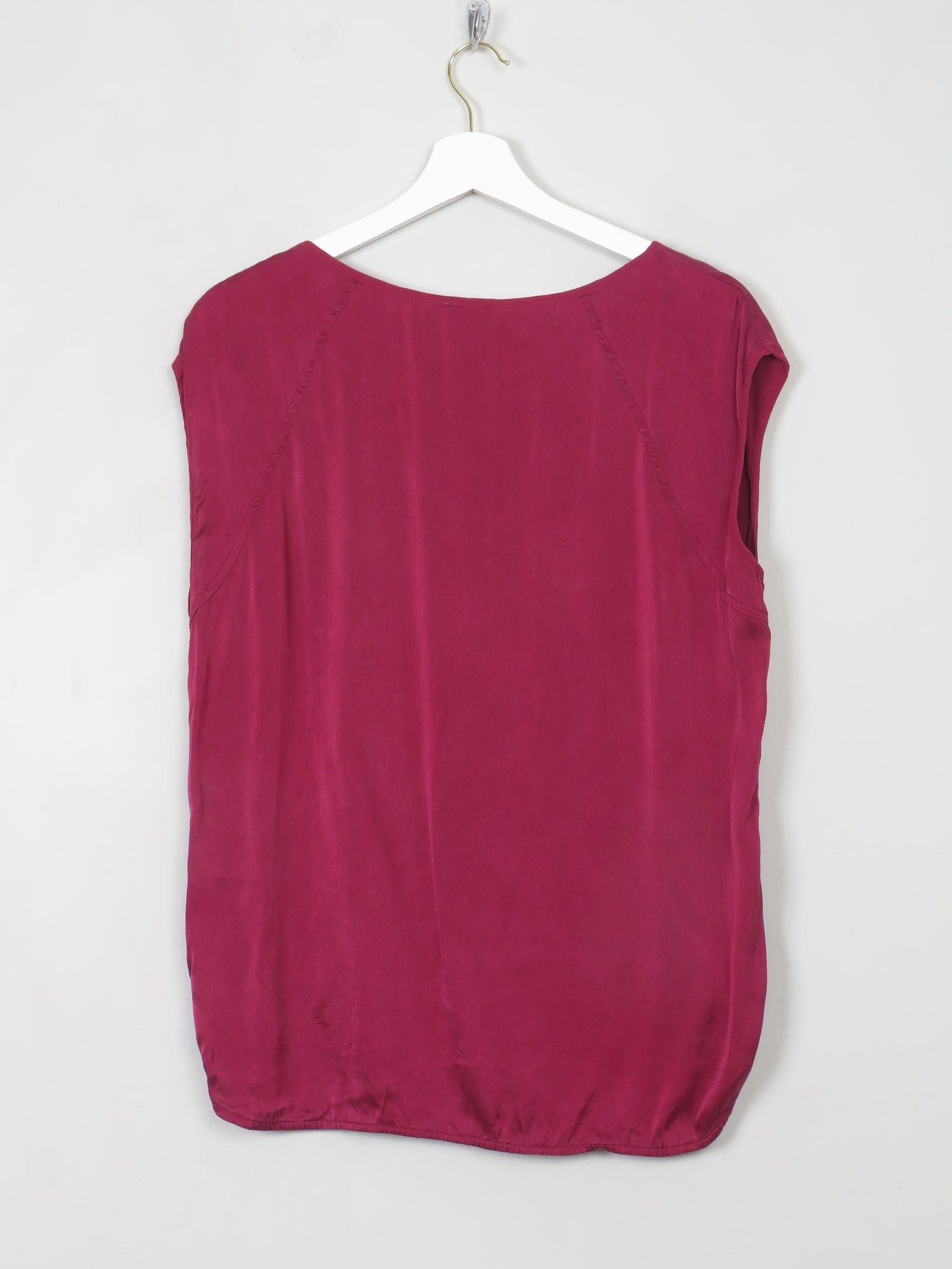 Women's Silk Burgundy No Mans Land Top M/38 - The Harlequin
