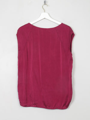Women's Silk Burgundy No Mans Land Top M/38 - The Harlequin