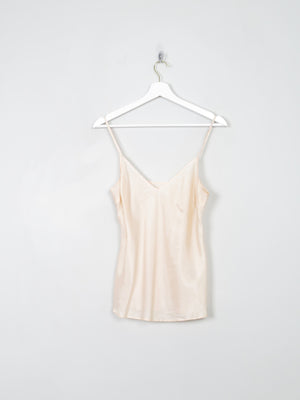 Vintage Nude Silk Camisole S - The Harlequin