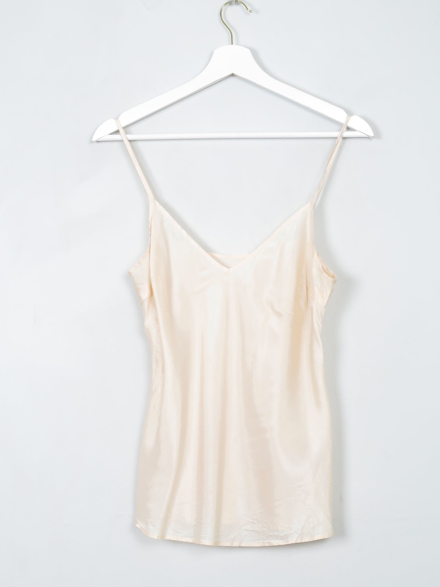 Vintage Nude Silk Camisole S - The Harlequin