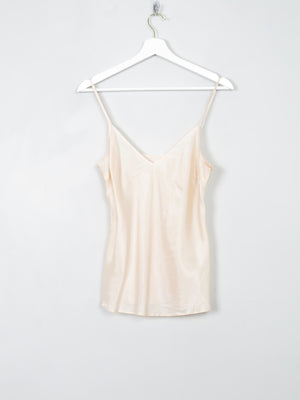 Vintage Nude Silk Camisole S - The Harlequin