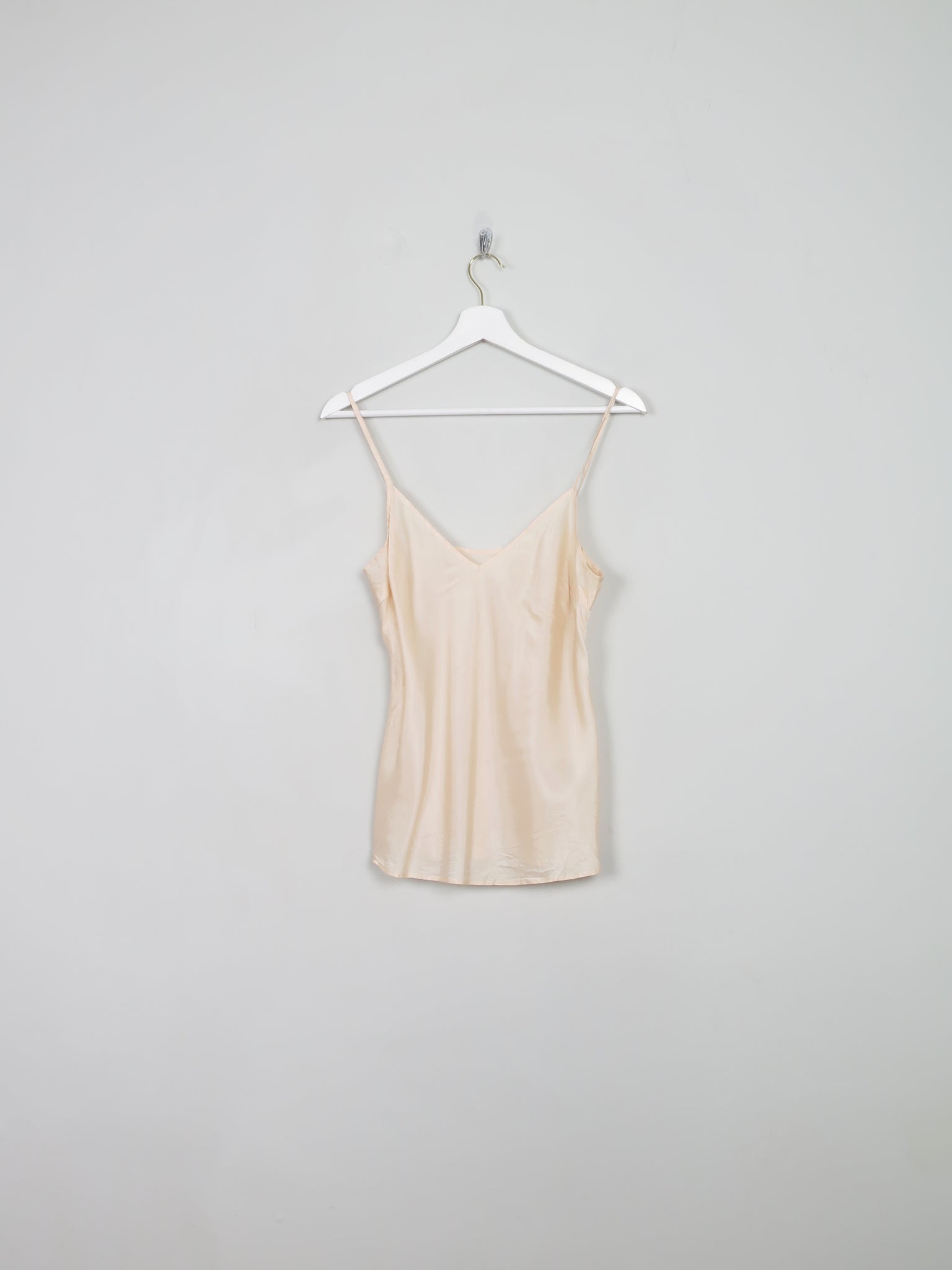 Vintage Nude Silk Camisole S - The Harlequin
