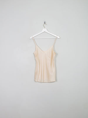 Vintage Nude Silk Camisole S - The Harlequin