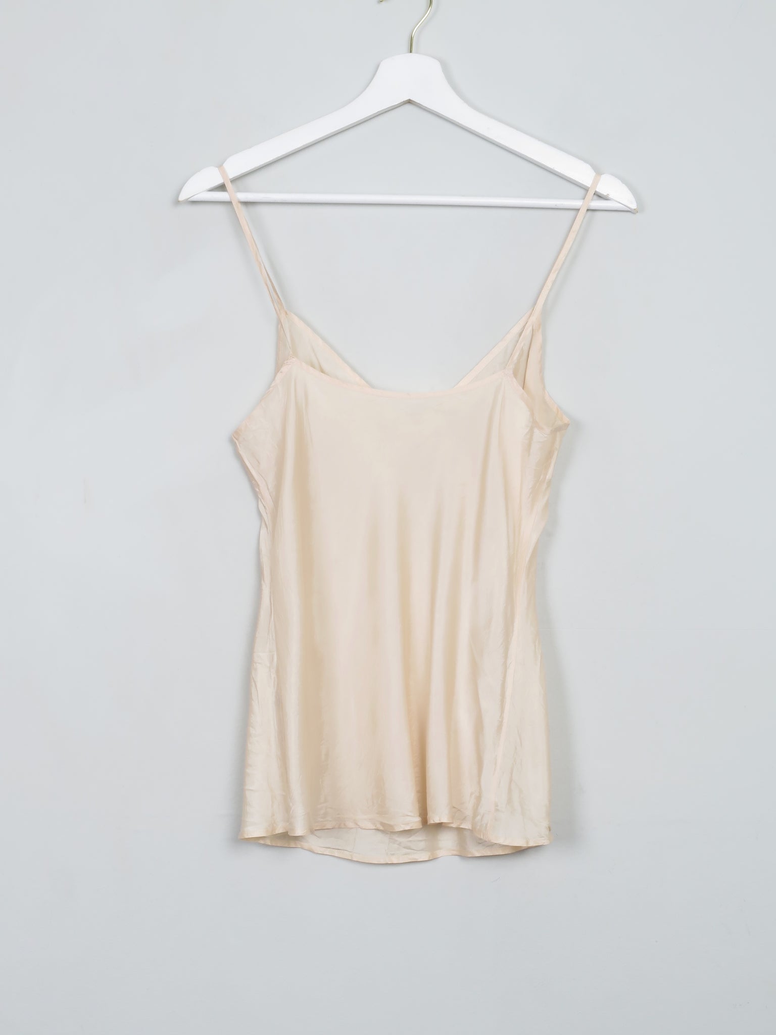 Vintage Nude Silk Camisole S - The Harlequin