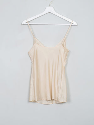 Vintage Nude Silk Camisole S - The Harlequin
