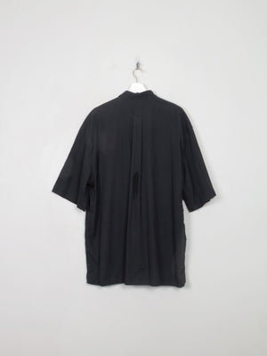 Men's Vintage Black Short Sleeved Shirt XL/XXL - The Harlequin