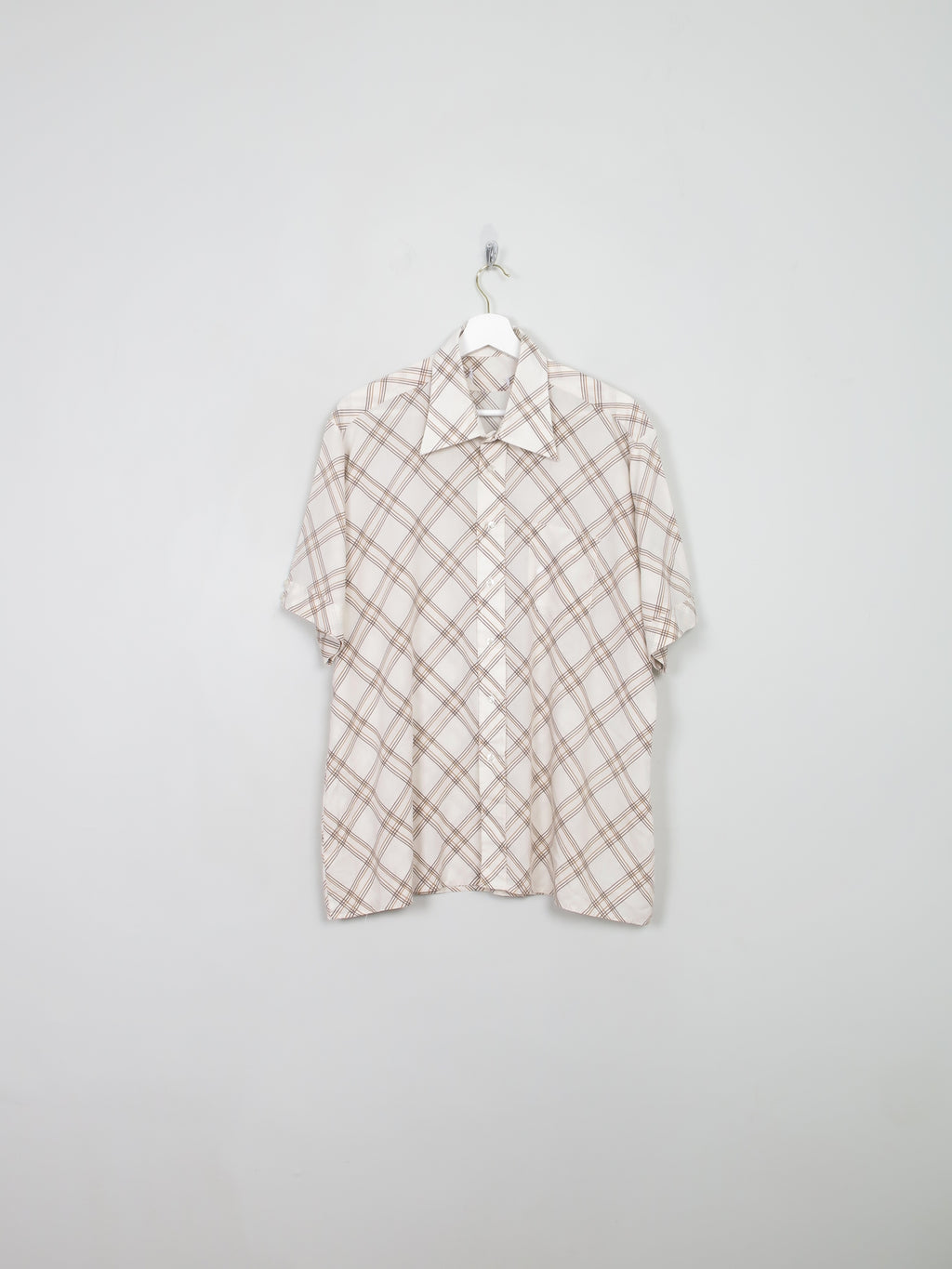 Men's Vintage Check Short Sleeved Shirt XL/XXL