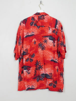 Men's Vintage Hawaiian Shirt L/XL - The Harlequin