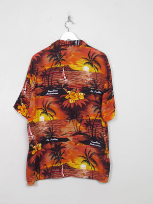 Men's Vintage Hawaiian Shirt L/XL - The Harlequin