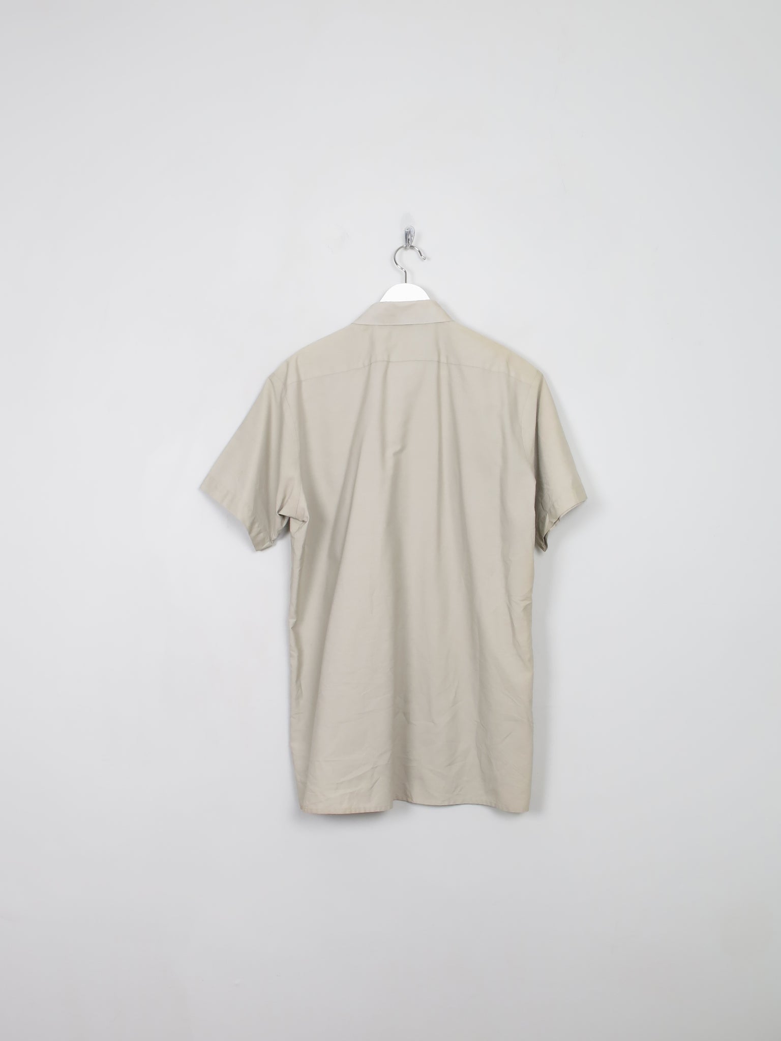 Men's Dickies Cream Work Shirt L - The Harlequin