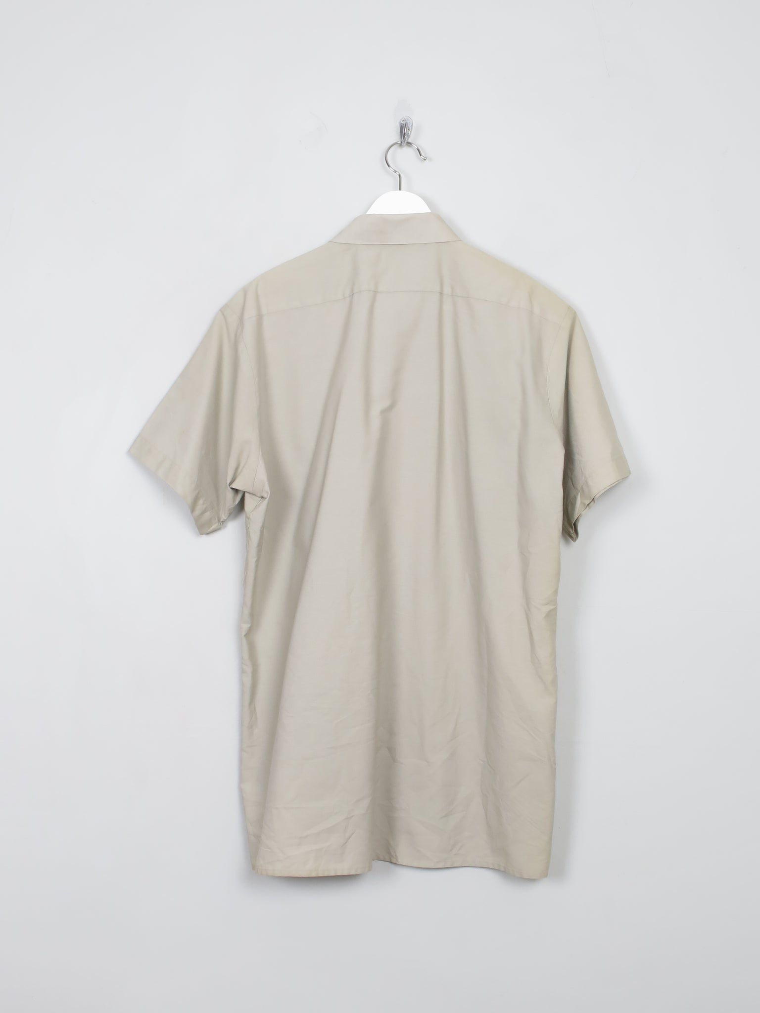 Men's Dickies Cream Work Shirt L - The Harlequin